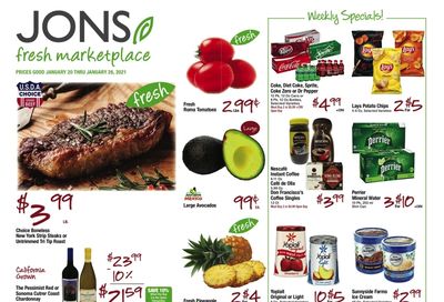 JONS Fresh Marketplace Weekly Ad Flyer January 20 to January 26, 2021