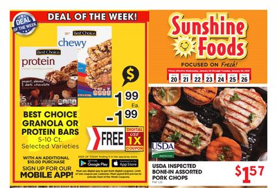 Sunshine Foods Weekly Ad Flyer January 20 to January 26, 2021
