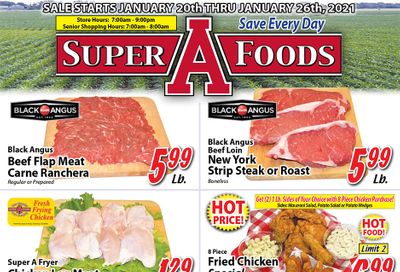 Super A Foods Weekly Ad Flyer January 20 to January 26, 2021