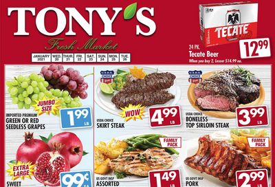Tony's Fresh Market Weekly Ad Flyer January 20 to January 26, 2021