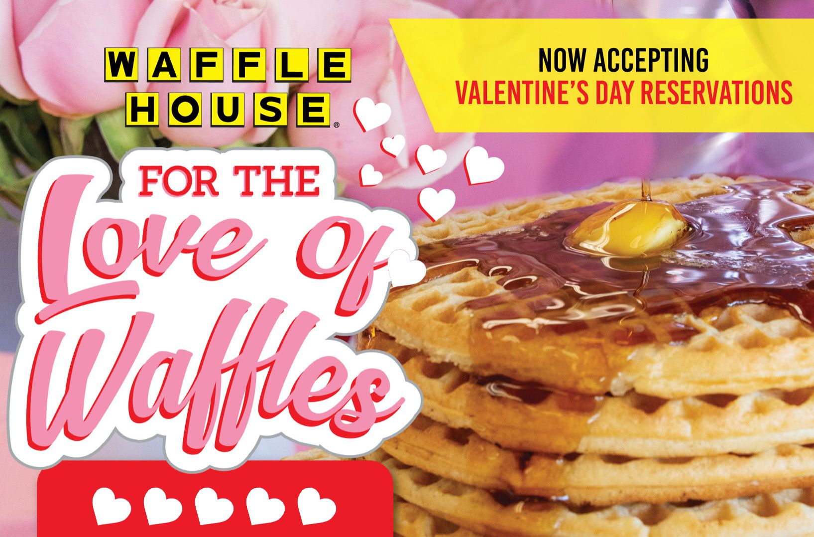 Participating Waffle House Restaurants are Now Taking Valentine's Day Reservations