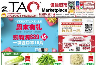 zTao Weekly Ad Flyer January 22 to January 28, 2021