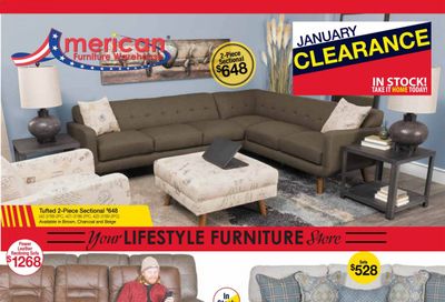 American Furniture Warehouse Weekly Ad Flyer January 21 to January 30
