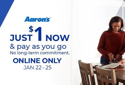 Aaron's Weekly Ad Flyer January 22 to January 25