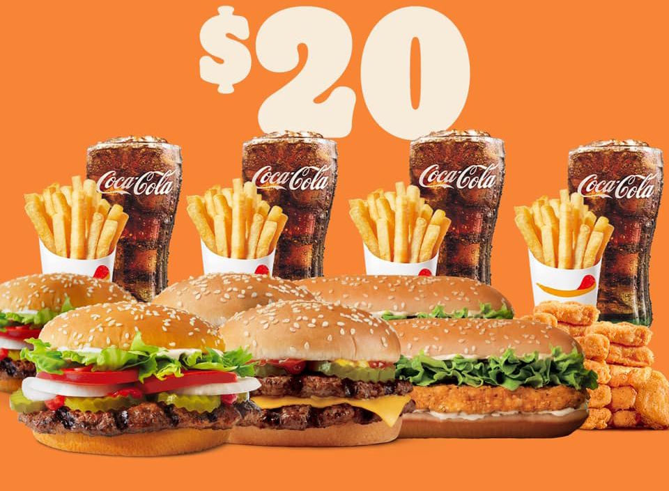 Burger King Introduces the Online or In-app $20 Ultimate Party Bundle with Burgers, Chicken Sandwiches, Fries & More