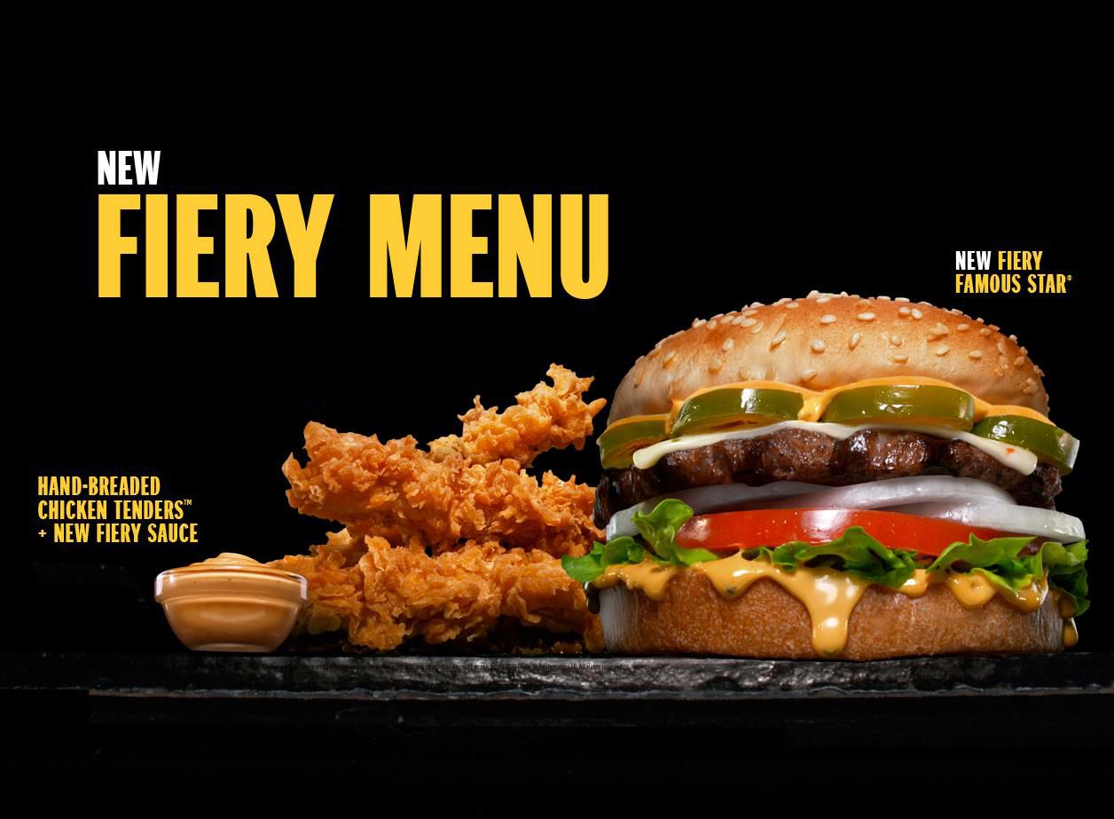 Carl's Jr. Brings the Heat with their New Fiery Menu: Burgers, Double Burgers, Chicken Tenders & More 