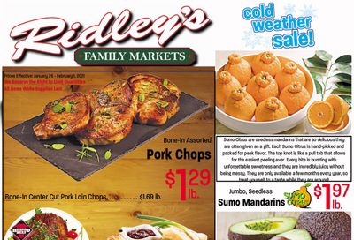 Ridley's Family Market Weekly Ad Flyer January 26 to February 1, 2021