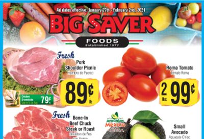 Big Saver Foods Weekly Ad Flyer January 27 to February 2, 2021