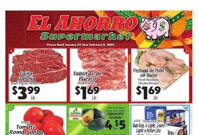 El Ahorro Supermarket Weekly Ad Flyer January 27 to February 2, 2021