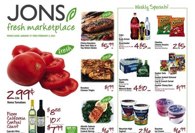 JONS Fresh Marketplace Weekly Ad Flyer January 27 to February 2, 2021