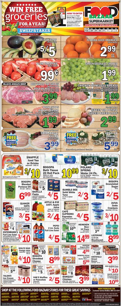 Food Bazaar Supermarket Weekly Ad Flyer January 28 to February 3, 2021