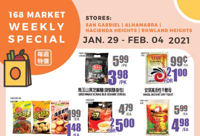 168 Market (CA) Weekly Ad Flyer January 29 to February 4, 2021