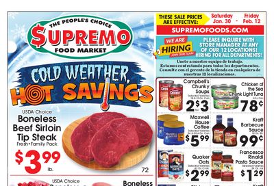 Supremo Food Market Weekly Ad Flyer January 28 to February 12, 2021