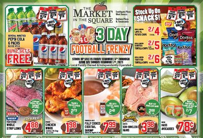 The Market In The Square Football Frenzy Sale Weekly Ad Flyer January 31 to February 6, 2021