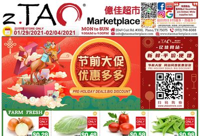 zTao Weekly Ad Flyer January 29 to February 4, 2021