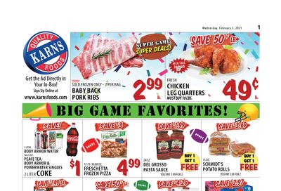 Karns Quality Foods Weekly Ad Flyer February 2 to February 8, 2021