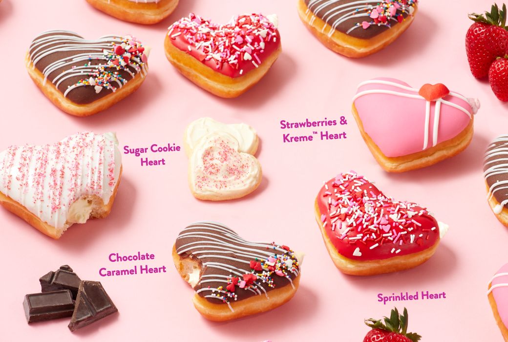 Sweet Valentine's Day Doughnuts Arrive for a Limited Time Only at Krispy Kreme