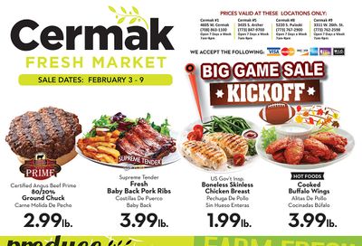 Cermak Fresh Market (IL) Weekly Ad Flyer February 3 to February 9, 2021