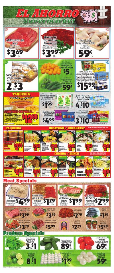 El Ahorro Supermarket Weekly Ad Flyer February 3 to February 9, 2021