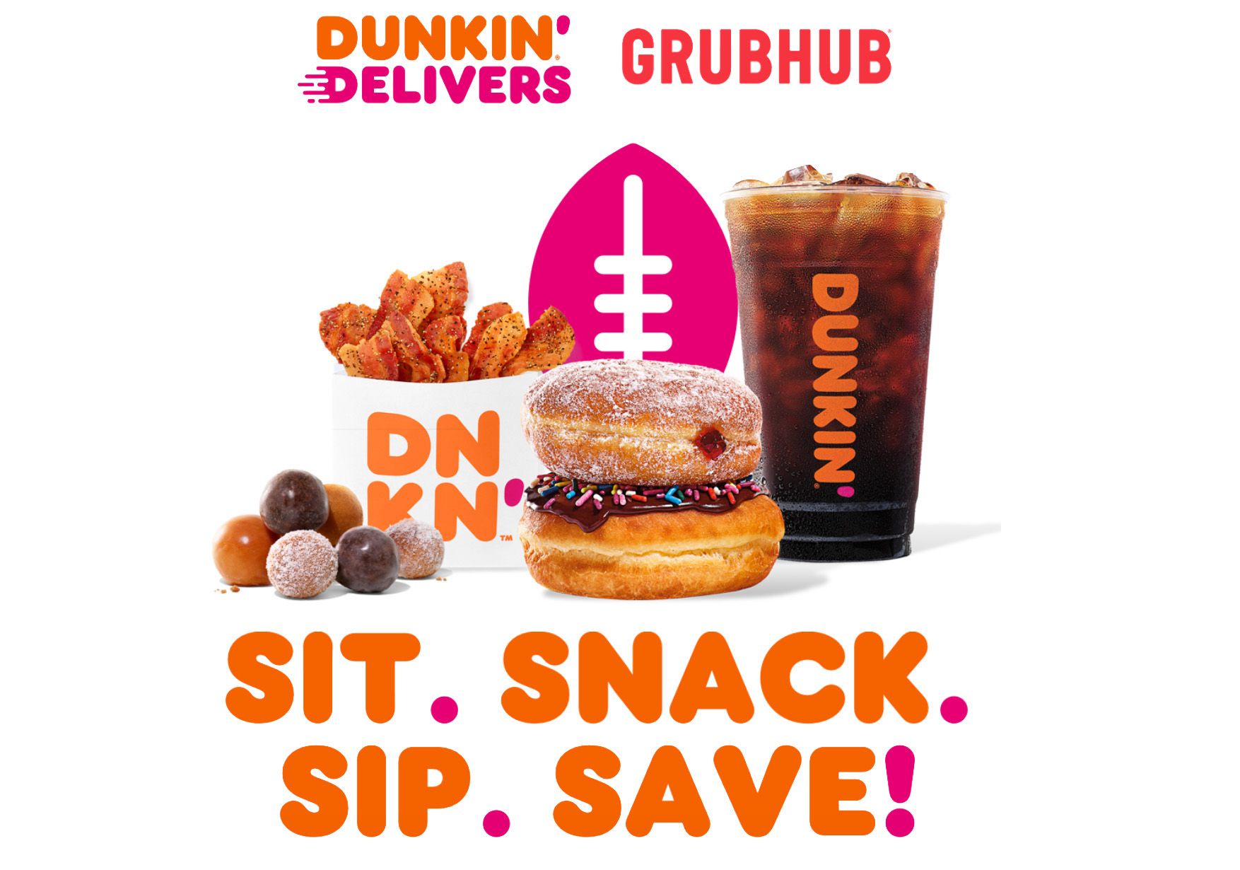 Get 5 Off When You Order 15+ from Dunkin' Donuts Using Grubhub