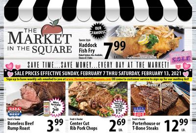 The Market in the Square Valentine's Day Sale Weekly Ad Flyer February 7 to February 13, 2021