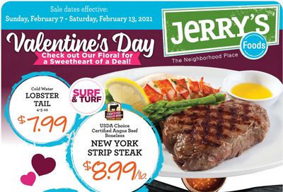Jerry's Food Valentine's Day Sale Weekly Ad Flyer February 7 to February 13, 2021