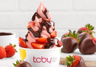 TCBY Celebrates Valentine's Day with Strawberry Frozen Yogurt and Chocolate-Covered Strawberry Soft Serve