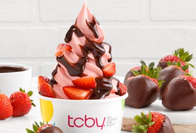 TCBY Celebrates Valentine's Day with Strawberry Frozen Yogurt and Chocolate-Covered Strawberry Soft Serve