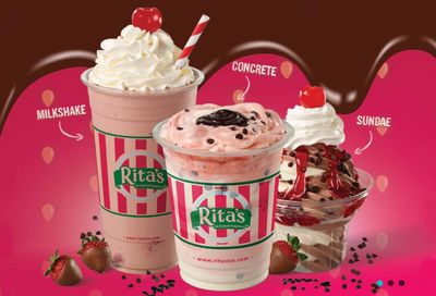 Rita's Italian Ice Serves Up Chocolate-Covered Strawberry Milkshakes, Sundaes and Concrete Mixers this February