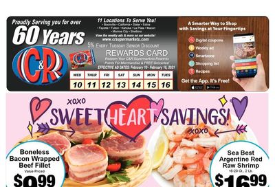 C&R Market Valentine's Day Sale Weekly Ad Flyer February 10 to February 16, 2021