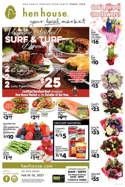 Hen House Valentine's Day Sale Weekly Ad Flyer February 10 to February 16, 2021