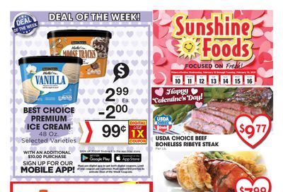 Sunshine Foods Valentine's Day Sale Weekly Ad Flyer February 10 to February 16, 2021