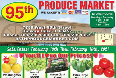 95th Produce Market Weekly Ad Flyer February 10 to February 16, 2021
