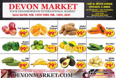 Devon Market Weekly Ad Flyer February 10 to February 16, 2021