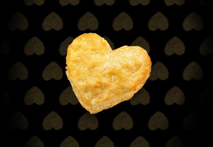 Get Freshly Baked Heart-Shaped Biscuits at Hardee's this Valentine's Day Weekend