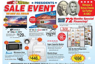 ABC Warehouse Weekly Ad Flyer February 14 to February 20, 2021