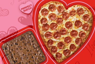 This Valentine's Day Papa John's Celebrates with their Heart Shaped Pizza