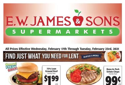E.W. James & Sons Weekly Ad Flyer February 17 to February 23, 2021