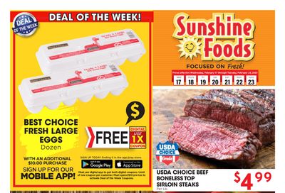 Sunshine Foods Weekly Ad Flyer February 17 to February 23, 2021