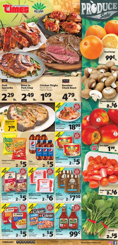 Times Supermarkets Weekly Ad Flyer February 17 to February 23, 2021
