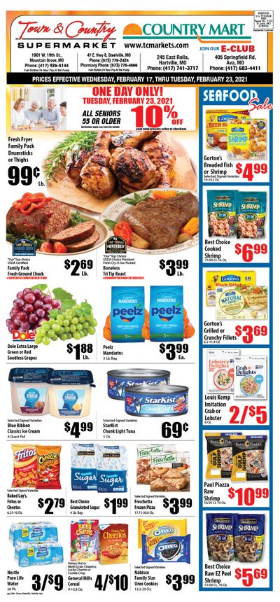 Town & Country Supermarket Weekly Ad Flyer February 17 to February 23, 2021