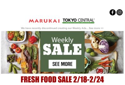 Marukai Weekly Ad Flyer February 18 to February 24, 2021