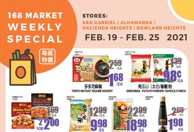 168 Market (CA) Weekly Ad Flyer February 19 to February 25, 2021