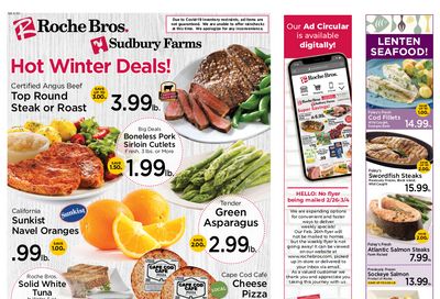 Roche Bros. Supermarkets Weekly Ad Flyer February 19 to February 25, 2021