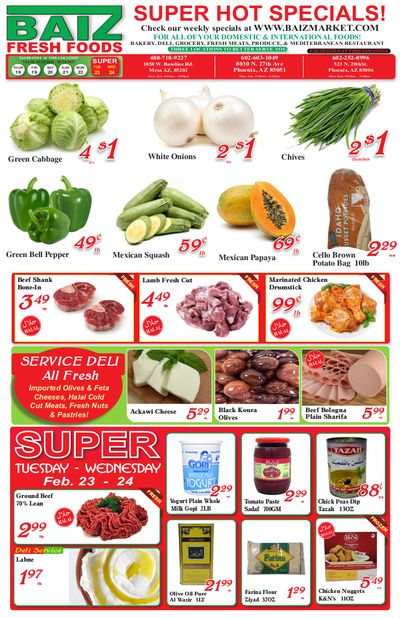 Baiz Market Weekly Ad Flyer February 18 to February 24, 2021