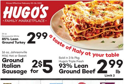 Hugo's Family Marketplace Weekly Ad Flyer February 20 to February 26, 2021