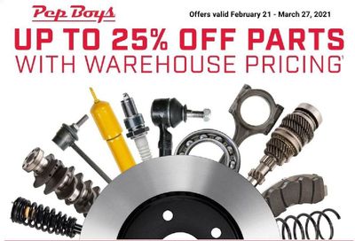 Pep Boys Weekly Ad Flyer February 21 to March 27