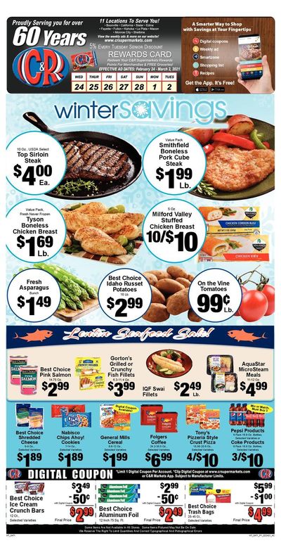 C&R Market Weekly Ad Flyer February 24 to March 2, 2021