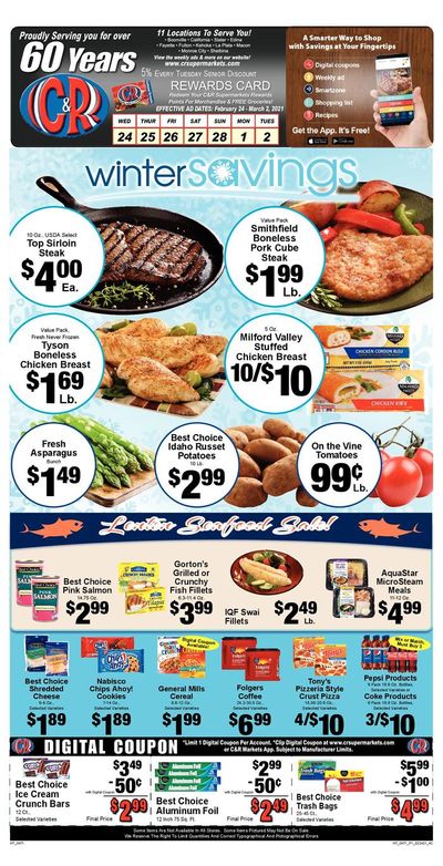 C&R Market Weekly Ad Flyer February 24 to March 2, 2021