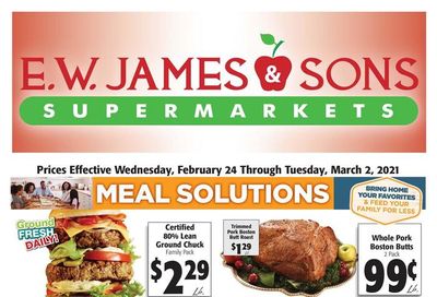 E.W. James & Sons Weekly Ad Flyer February 24 to March 2, 2021